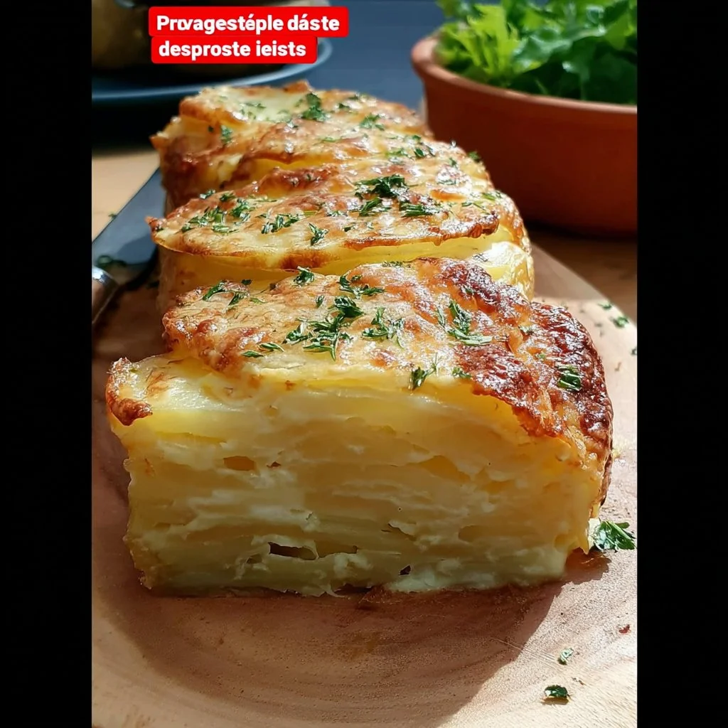 Plat appétissant de pommes de terre au fromage, prêt à servir.