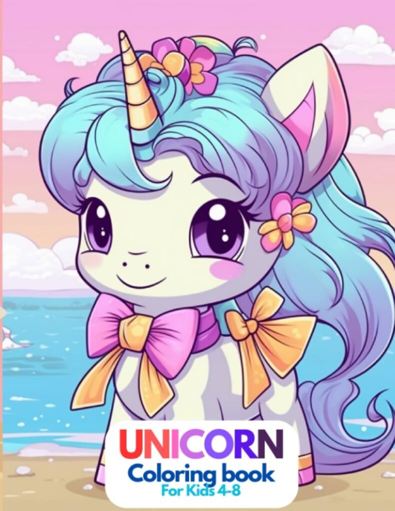 Unicorn Coloring Book: Coloring book for kids age 4-8 - Product cover