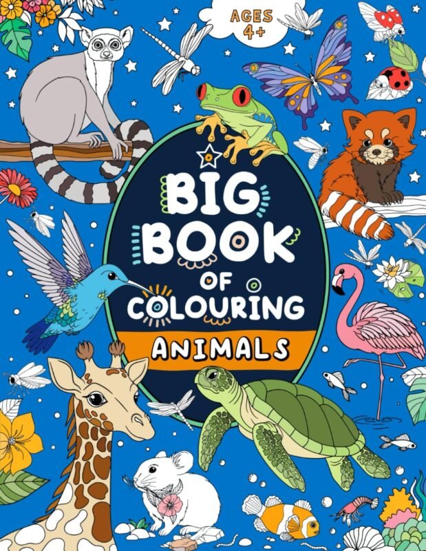 Big Book of Colouring: Animals: For Children Ages 4+ (Big Books of Colouring (Ages 4+)) - Free Printable Coloring Page